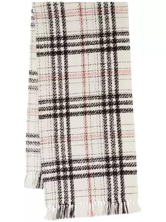 Burberry Check cashmere-silk Blend Tweed Scarf - Farfetch