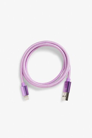 USB charging cable - Purple please - Home & gifts - Monki GB