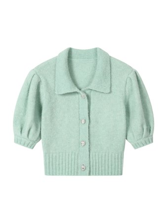 Puff Sleeve Knit Short Sleeve - PIKAMOON - Fashion Selected Designer Clothing