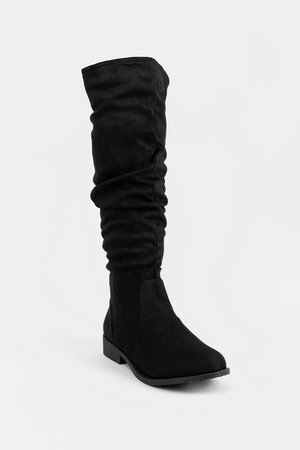 Nova Scrunched Knee High Boots | francesca's
