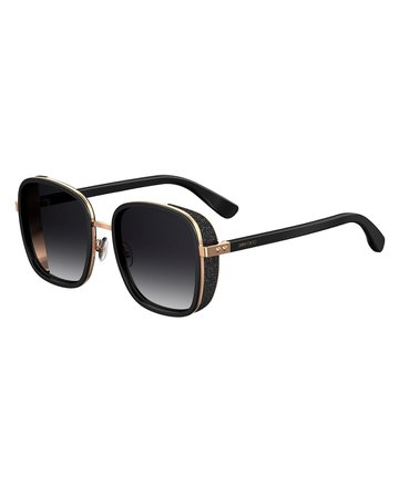 Jimmy Choo Elvas Mirrored Square Sunglasses | Neiman Marcus
