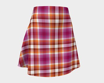 lesbian plaid skirt