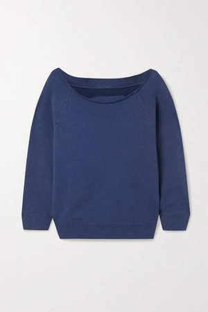 Luka Cotton-jersey Sweatshirt - Blue