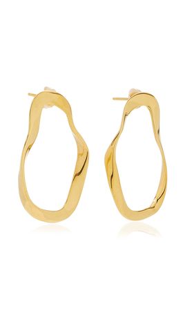Small Vera Gold Vermeil Earrings By Agmes | Moda Operandi