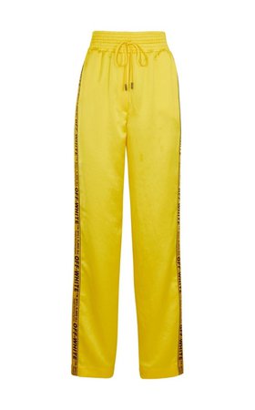 off-white yellow dress pants