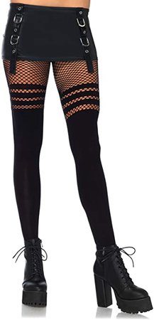 Amazon.com: Leg Avenue Women's Striped Fishnet, black, One Size: Clothing