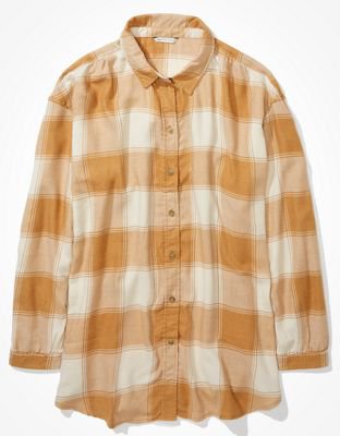 AE Oversized Flannel Button Up Shirt