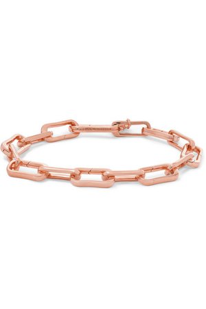 Monica Vinader | Alta Capture rose gold vermeil charm bracelet | NET-A-PORTER.COM