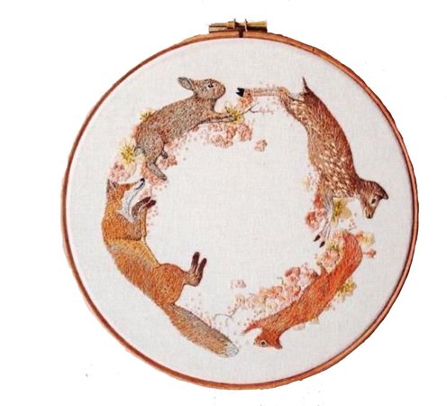 woodland embroidery