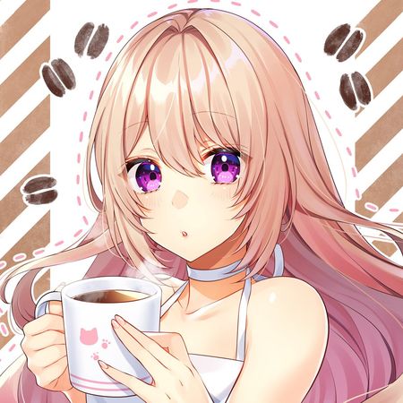 anime coffee cute girl 🍫🍩🍪