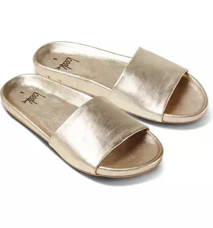 Beek Gallito Metallic Slide Sandal (Women) | Nordstrom