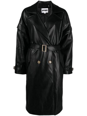 Apparis Natalia double-breasted belted coat - FARFETCH