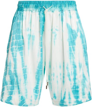 Just Don JUST DON Tie Dye Silk Shorts