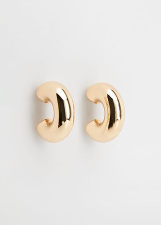 Hoop earrings - Women | Mango USA gold