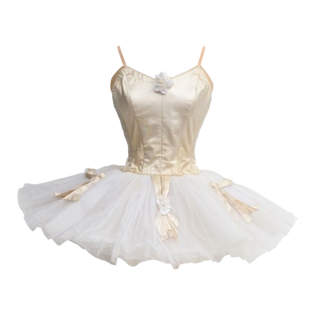 white satin vintage ballet tutu