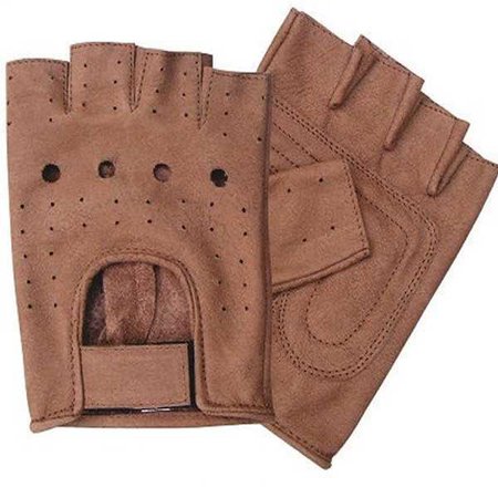 Leather biking gloves