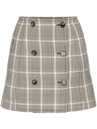 Brown Stella Mccartney Prince Of Wales Checked Mini Skirt | Farfetch.com