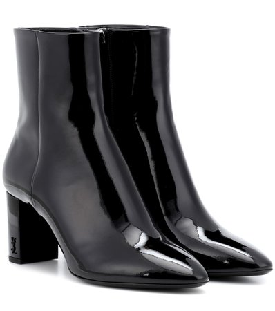 Lou 70 Patent Leather Ankle Boots - Saint Laurent | mytheresa.com