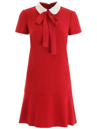 RED Valentino RED Valentino Mini Dress With Collar - RED (Red) - 10968837 | italist