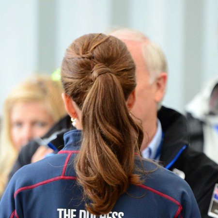 Check out the Detail on the Funkiest Ponytail Kate Middleton Has Worn Yet | Glamour