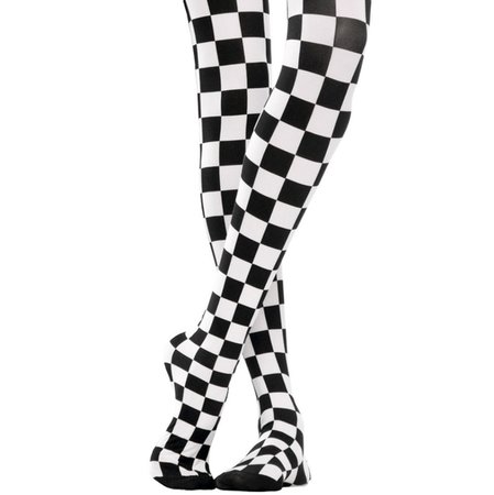 checkered tights black and white - Google Search