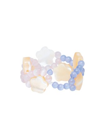 [Swingset스윙셋]Half Beads Ring (Lavender&amp;Purple)