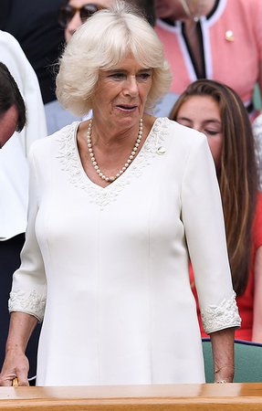 The Duchess of Cornwall wows the royal box wearing Wimbledon whites | HELLO!