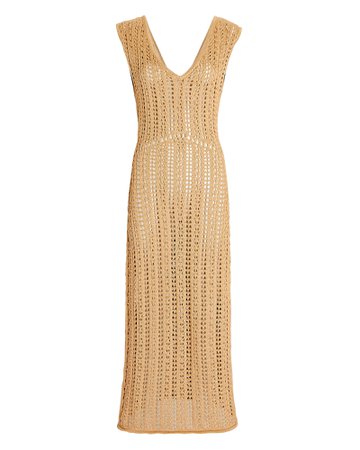 Savannah Morrow Tallara Crocheted Cotton Midi Dress | INTERMIX®