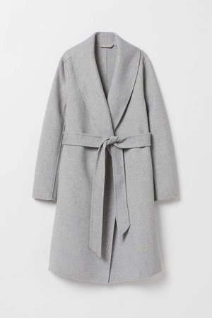 Wool-blend coat - Gray