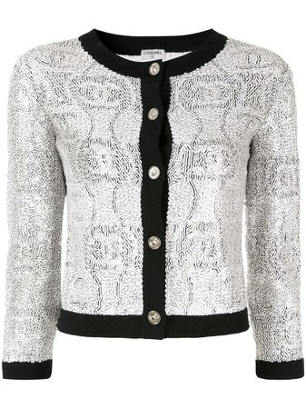 Chanel Pre-Owned Long Sleeve Spangle Jacket - Farfetch