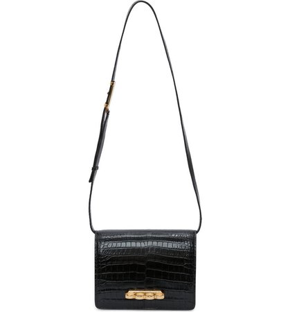 Alexander McQueen Four Ring Leather Shoulder Bag | Nordstrom