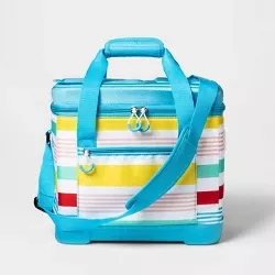 12 Can Tote Cooler Variegated Stripe - Sun Squad™ : Target