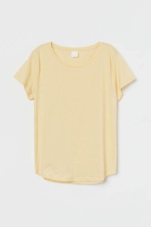 Cotton T-shirt - Yellow
