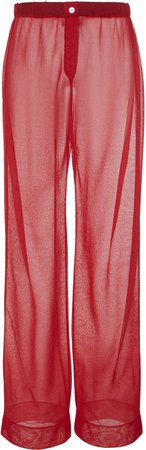 Alanui Sheer Silk Long Knit Pants Size: S