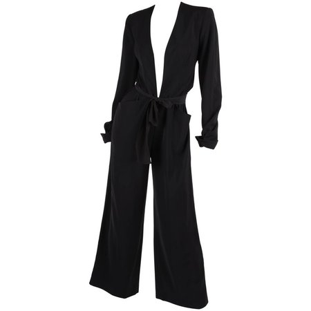 Mugler Jumpsuit - black For Sale at 1stdibs