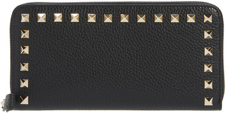 Rockstud Continental Leather Wallet