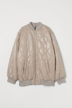 Oversized Jacket - Beige - Ladies | H&M US