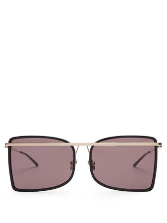 D-frame metal sunglasses | CALVIN KLEIN 205W39NYC | MATCHESFASHION.COM FR