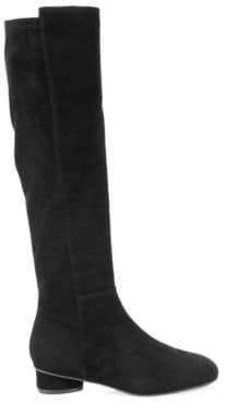 Women's Eloise Suede Knee-High Boots - Midnight - Size 11.5