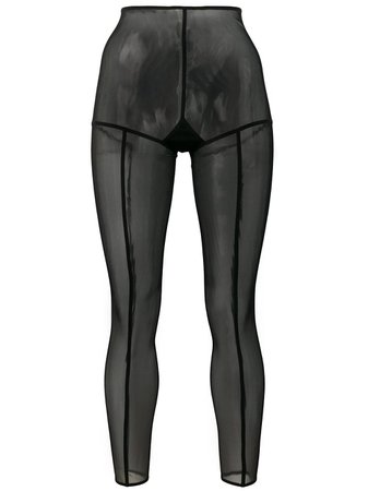Ann Demeulemeester footless solid stripe tights - FARFETCH