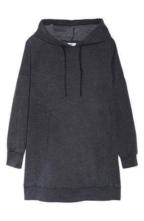 BP. Washed Long Sleeve Hooded Sweatshirt Dress (Plus Size) | Nordstrom