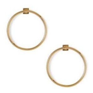 bold gold hoop earrings