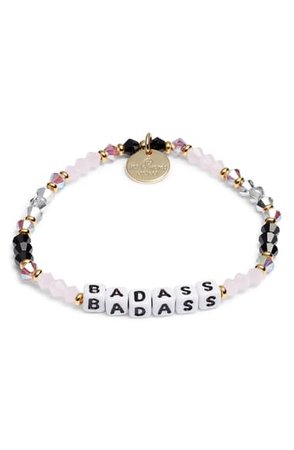 Little Words Project Breast Cancer Support Beaded Stretch Bracelet | Nordstrom