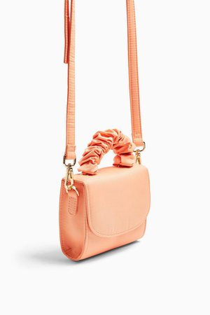 SUZY Apricot Scrunchie Mini Cross Body Bag | Topshop