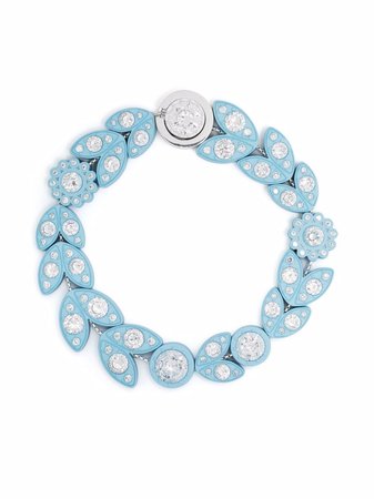 Bottega Veneta crystal-embellished Petal Bracelet - Farfetch