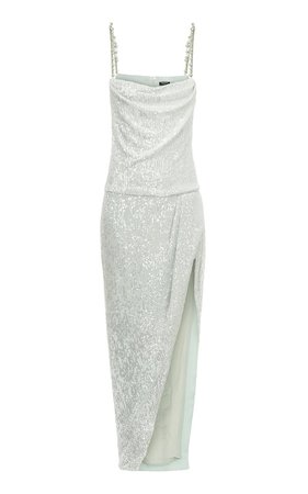 Sequined Tulle Wrap Dress By Balmain | Moda Operandi