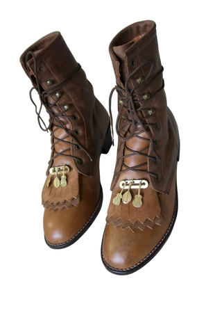 brown boots shoes charms