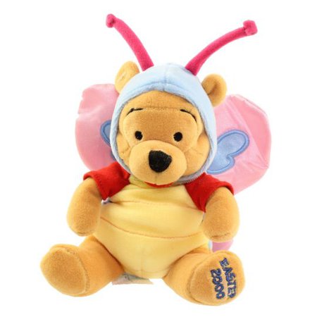 Disney Bean Bag Plush - BUTTERFLY POOH - 2000 (Winnie the Pooh) (9 inch): BBToyStore.com - Toys, Plush, Trading Cards, Action Figures & Games online retail store shop sale