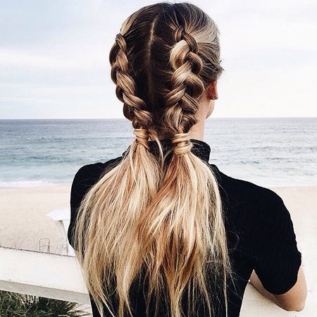 Braiding Life on Instagram: “@hairbyjaxx, braid pigtails and the ocean 💦 Seriously is there anything better 😍😍 #braidinglife”