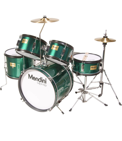 kids green drum set